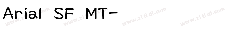 Arial SF MT字体转换